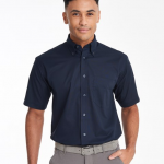 KK350 Mens Short Sleeve Oxford Shirt Front