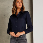 KK361 Oxford Long Sleeve Blouse